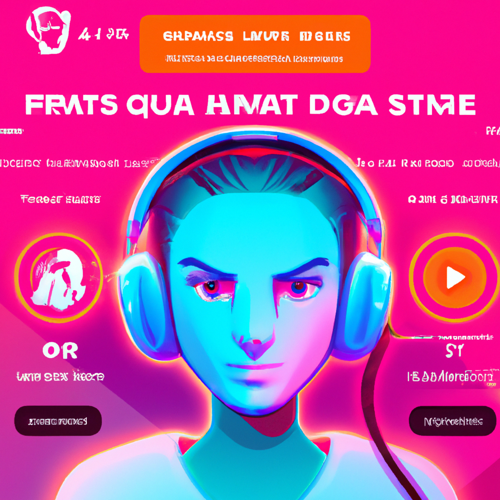 Player avatar: neon portrait